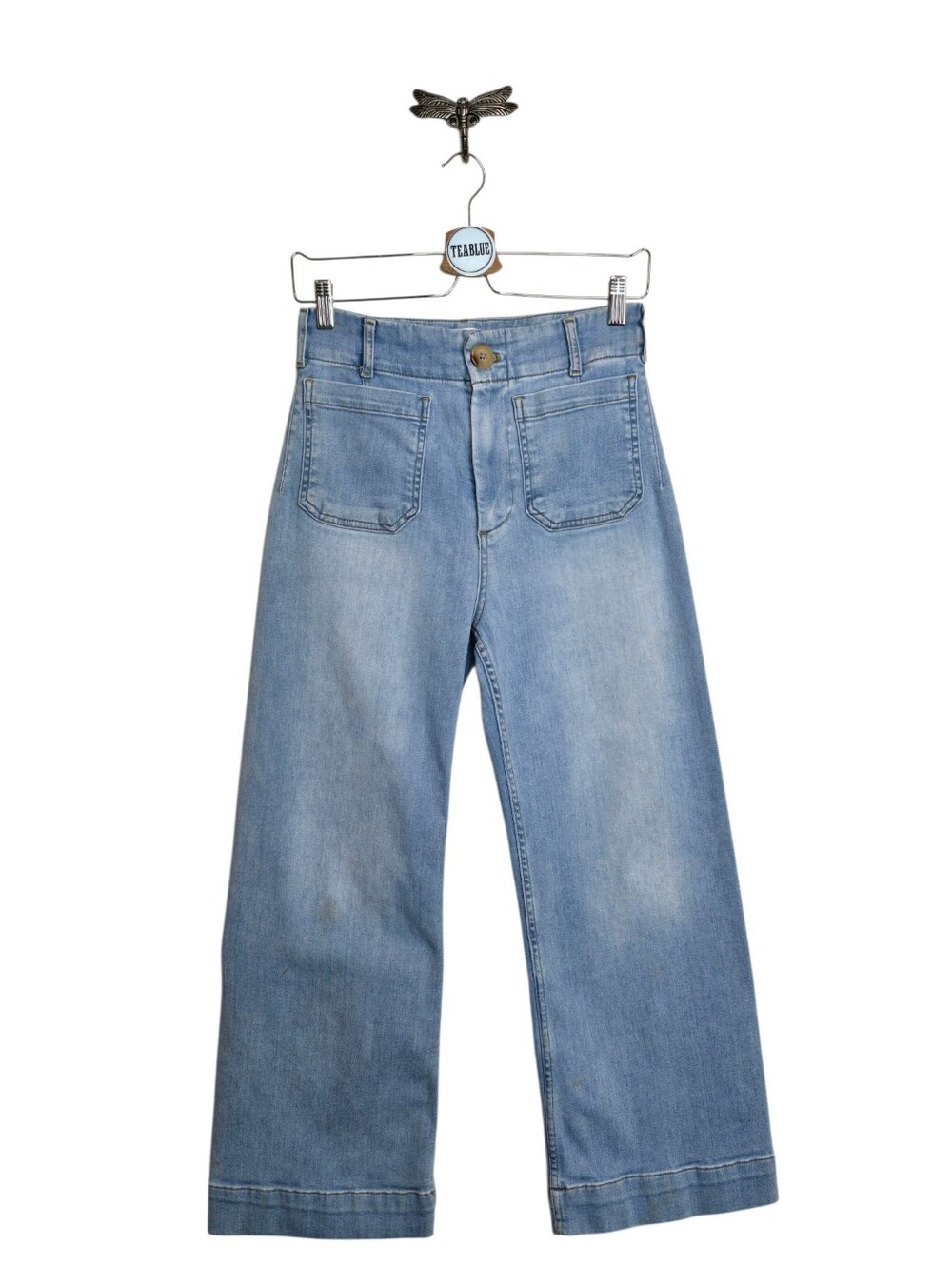 Maeve The Denim Colette Cropped Wide-Leg Jeans 28 - Picture 2 of 16